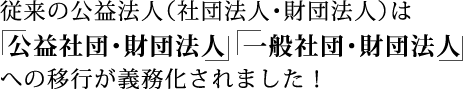 公益社団・財団法人、一般社団・財団法人